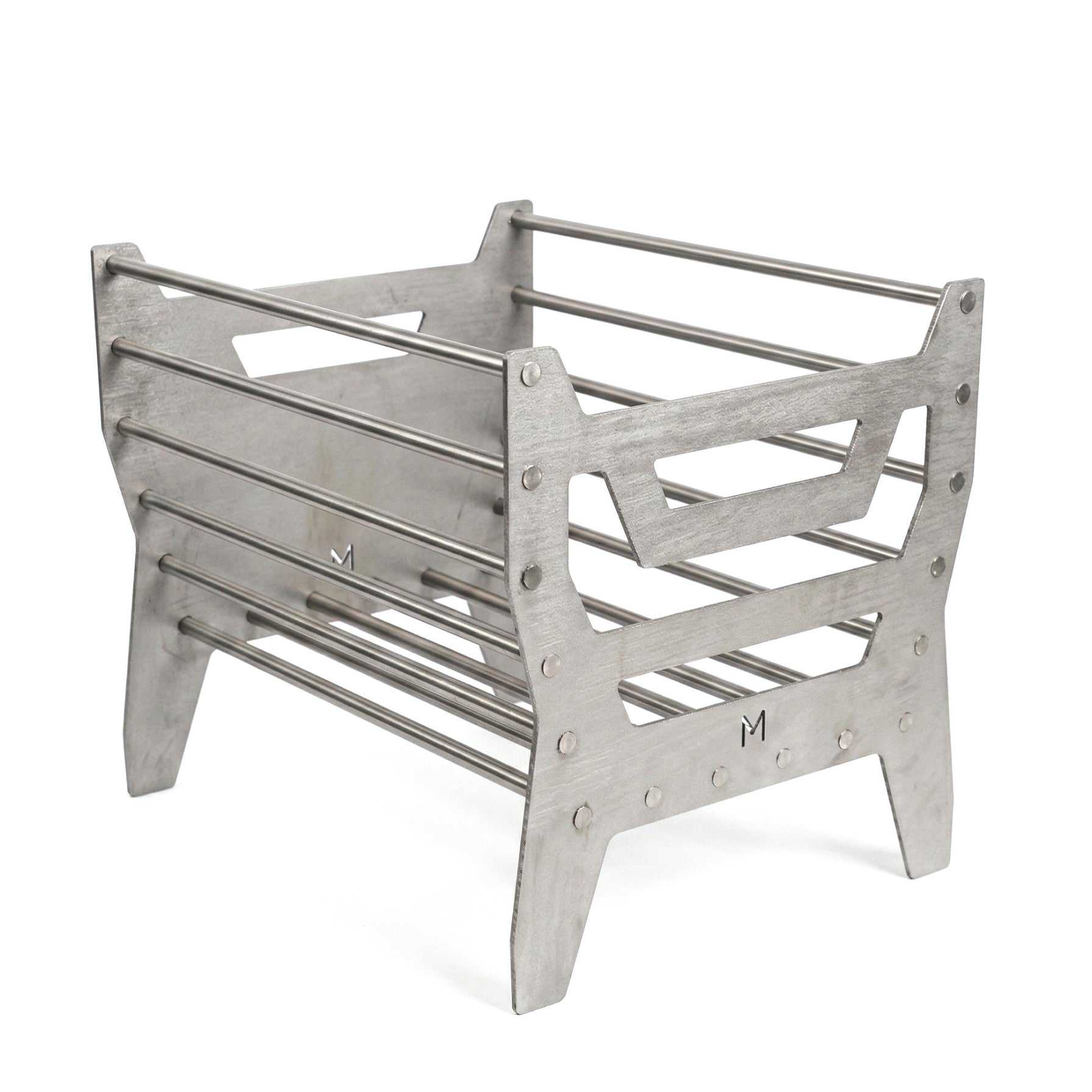 Heavy-duty stainless steel coal maker designed for durable, high-heat braai performance.